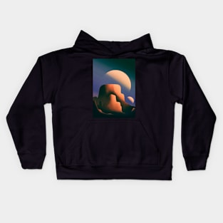 2 moons of Mars Kids Hoodie